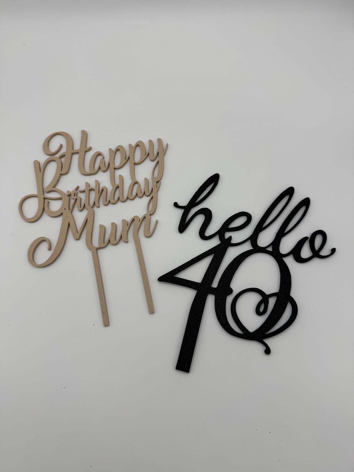 Cake Topper personalizzati