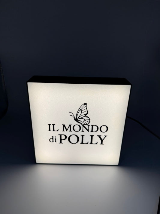 Lampada con logo personalizzato