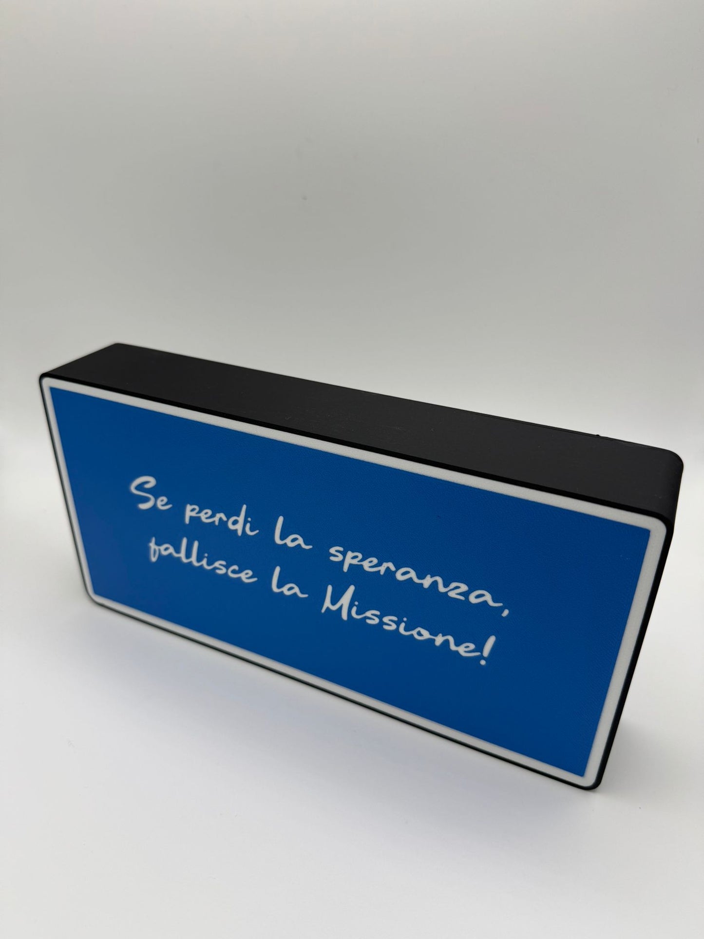 Lampada con messaggio personalizzato